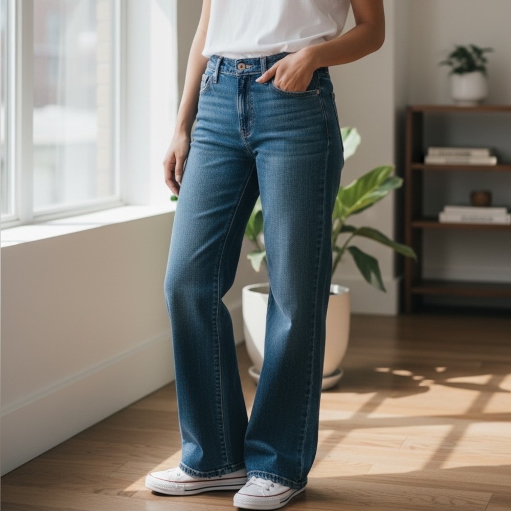 Judy Blue 90s Straight Fit Jeans in Classic Blue Wash Size 5/27